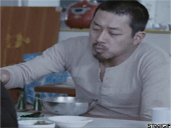 하정우 먹방 김 먹는 장면 영화 황해 장면 먹는모습