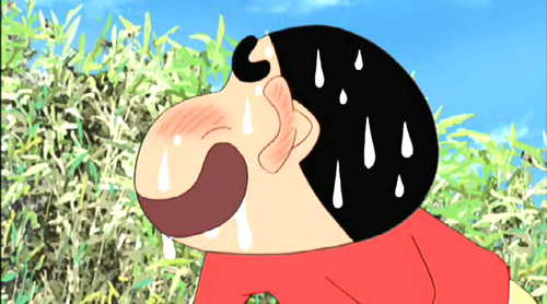 짱구 땀흘리는 모습 브꾸러운 발그레 좋아요 발그레한 짱구는 못말려 짱구는못말려