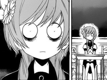 만화 소녀 황당 표정 눈빛