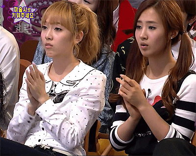 소녀시대 박수 리액션 짝짝짝 영혼 없는