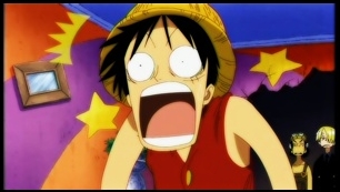 원피스 깜놀 놀랄때 놀람 깜짝 깜짝이야 밀집모자 해적 해적단 루피 해적왕 입벌리고