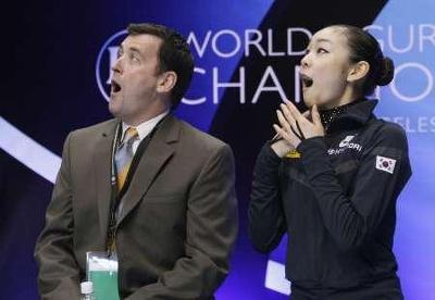 김연아 여신 깜놀 놀라운 깜짝 놀라는 장면 연아킴 피켜 점수