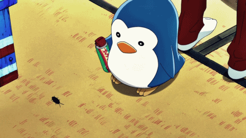 박멸  일베  벌레  펭귄이 약치는 모습  움짤 살충제 펭귄 팽귄 칙