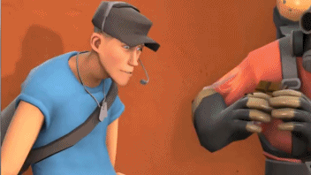 TF2 팀포트리스2 스카웃 파이로 SFM Saxxy2014 멘분 슬픔 좌절