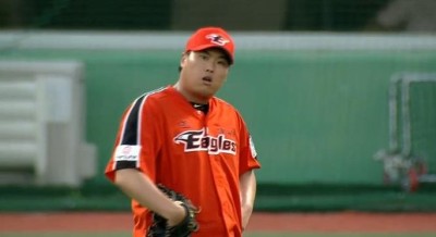 한화 류현진 야구 투수 좌절 어이없음