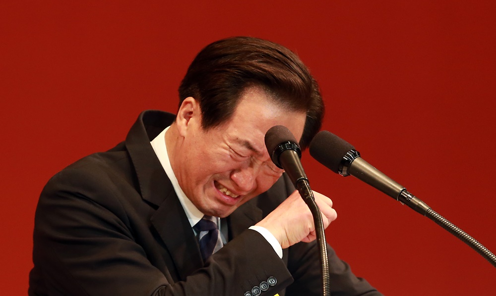 정몽준  몽즙 서울시장  선거  눈물  오열 몽준 정몽즙