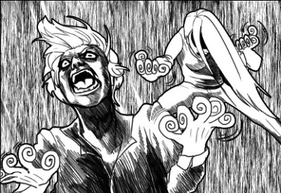 공포 손발이 모두 오그라들었어 오징어 