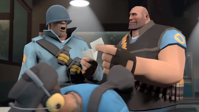 팀 포트리스 2 스파이를 만나다 솔저 헤비 스카웃 블루팀 사진