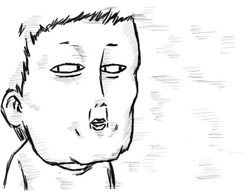 멘붕 표정 만화 조석 아스트랄 정신세계 멍