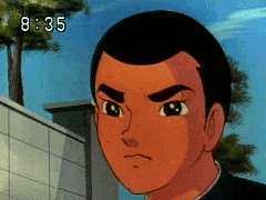 싸다구 날리는 만화 애니 고딩 뺨 싸대기 때리는 이년이