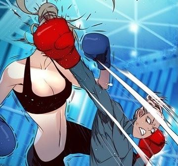 폭력 닥쳐 그만해 만화 장면 여자 여시 여성시대 분노  권투 복싱 때리는