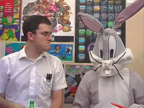 AVGN 제임스 롤프 벅스 버니의 생일파티 술병  롤링락 닥쳐 그만 화남