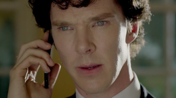 전화하는 남자 전화 셜록