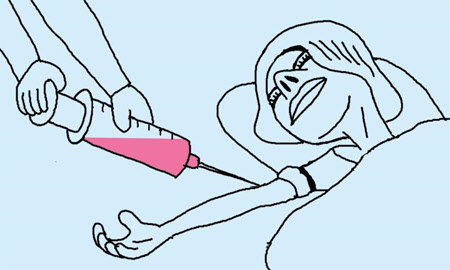 항암제 항암 암 황당 황당하다 약 답답하다 주사 주사기 환자