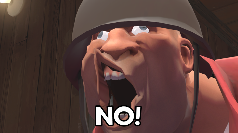 팀 포트리스2 닥쳐 그만 솔저 NO 단호 그만해