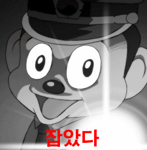 훗 잡았다 요놈 경찰 철컹 철컹철컹 잡았다요놈 움짤 포돌이 