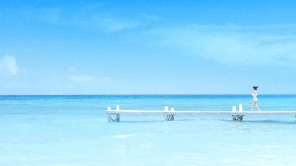 야호 바다 다이빙 여자 비키니 첨범 수영