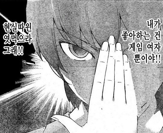 덕후 현실따윈 엿먹으라 그래 내가 좋아하는 게임 여자 뿐이야