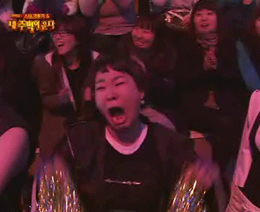 격한 감동 응원녀 놀람 깜짝 깜놀 우와 격한감동 표정 울겠네