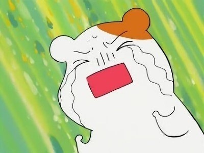 눈물 흘리는 햄토리 햄스터 귀여운 캐리턱 만화