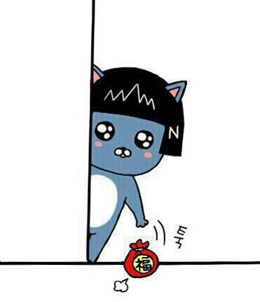 카톡짤 카톡 캐릭터 복 새해 복 많이 받으세요 툭 복주머니 새해짤