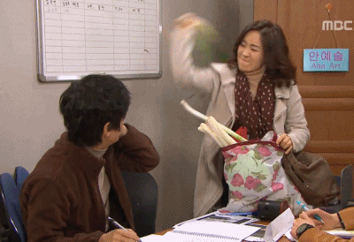 대파 싸다구 싸대기 분노 폭발 아내 와이프 남편 안내상