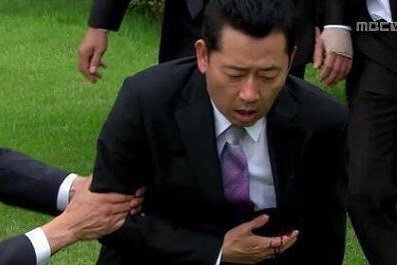 전광렬 저격 총맞는 순간 허컥