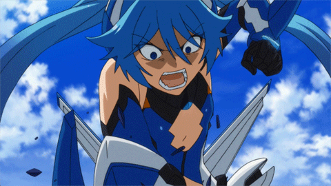 죽어 분노 애니 폭력 주먹질 때리는 짜증