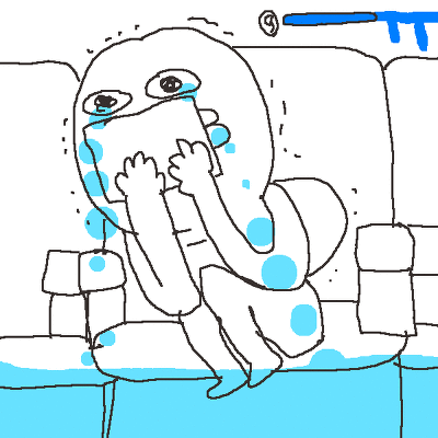 오열 안습 눈물 한강 젖은 손수건 슬픈