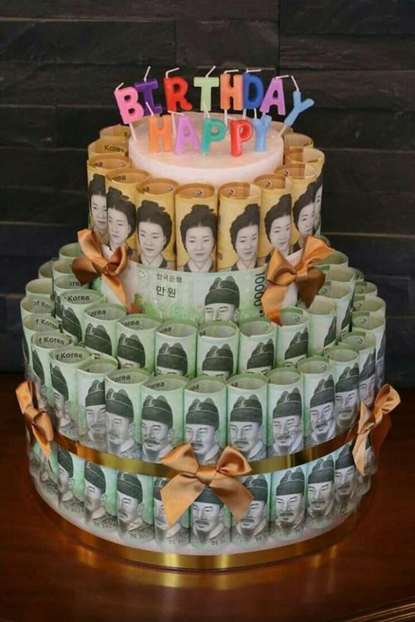 생일 케이크 돈 돈케이크 만원 오만원