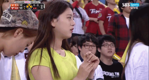 녀 시리즈 기아녀 야구 응원녀 관중 예쁜 여자 ㅊㅈ 女