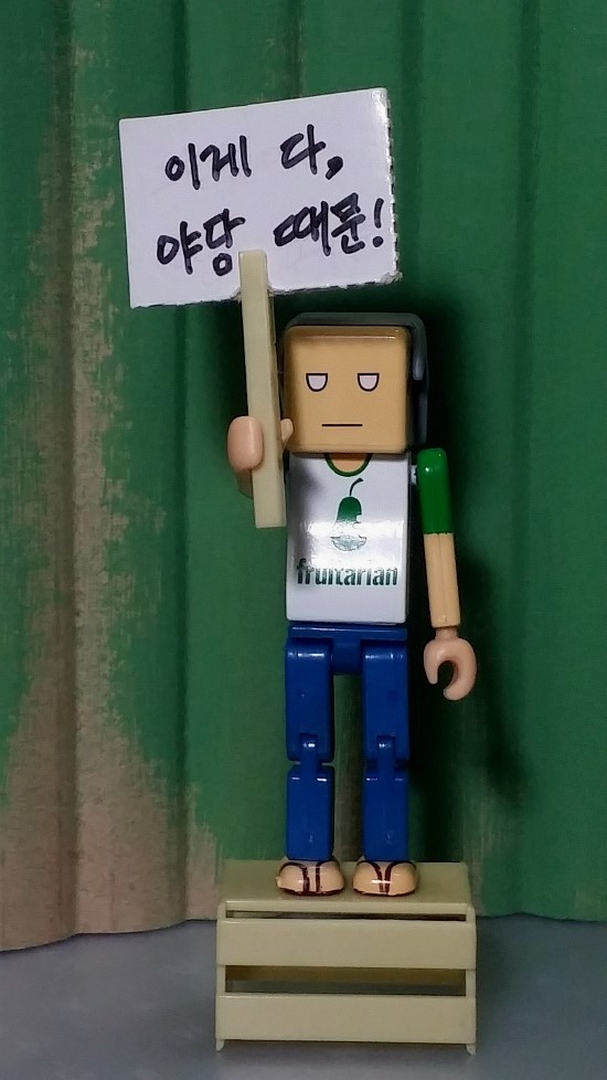 피규어 레고 실사 야당때문이다 이게 다 야당 때문이다 정치 새누리 자유당 바른정당 쓰레기 패러디