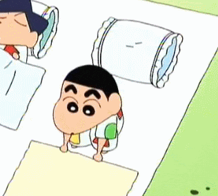 짱구 잠자는 모습 잠들시간 잠 이불 덮고 누워서 잠자는 짱구의 모습 애니 만화