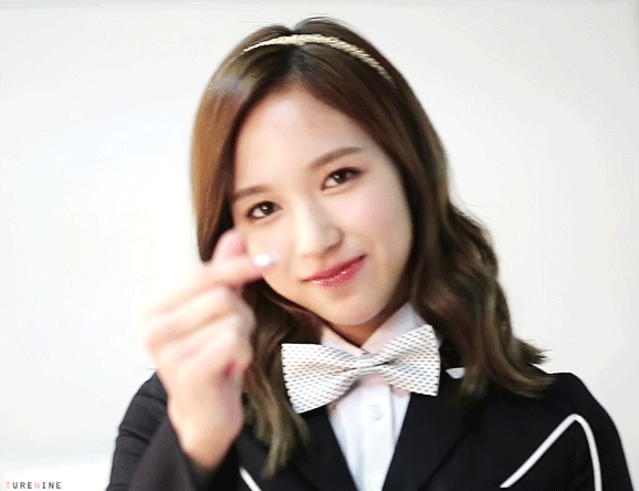 트와이스 움짤 연예인 아이돌 걸그룹 가수 일본 예쁜 미나 하트 사랑 손하트 미니