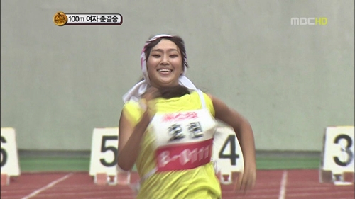 효린 역대급 굴욕 짤방 달리기 아이돌 육상 100m 야육대 레전드 인생짤