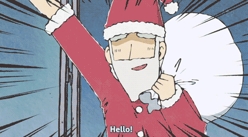 크리스마스 산타 움짤 선물 실망 꺼져 아니야 닥쳐 화남 열받아