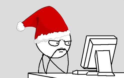 크리스마스 솔로 하루 인터넷 여자친구 없는 모니터