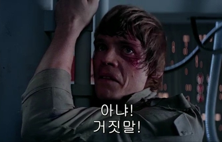 현실부정 아냐 거짓말 거짓 아니야 스타워즈 제다이 다스 베이더 아빠