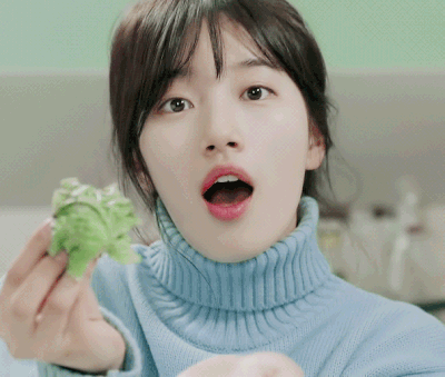 수지 예쁜 움짤 역대급 쌈싸주는 아하세요 아~ 우~ 입술