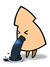 오징어 토하는 먹물 토함 우웩