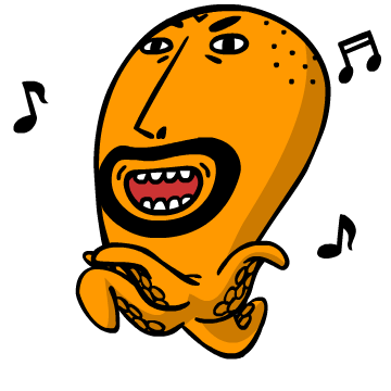 오징어 아재 아저씨 움짤 기쁨 좋아