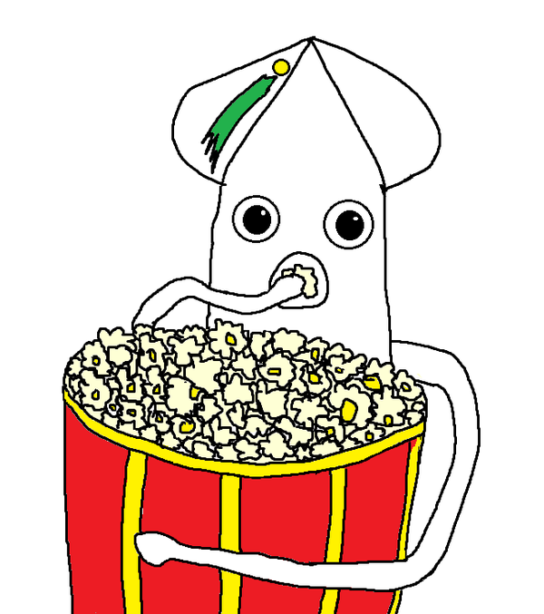 오징어 팝콘 구경 못생김 팝콘각