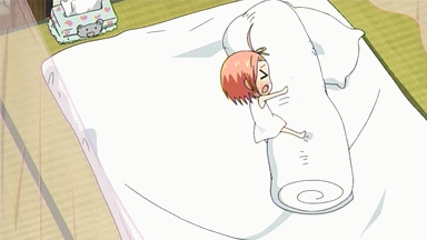 딩굴 아침 일어나기 싫어 움짤 만화 귀여운 이불