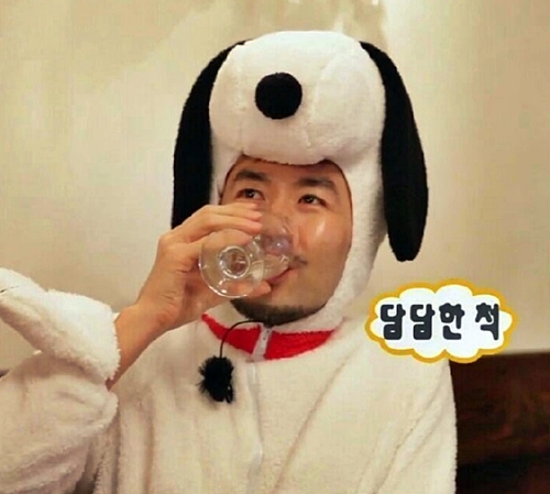 노홍철 담담한척 물먹는 강아지 개인형 물먹는 무도 무한도전