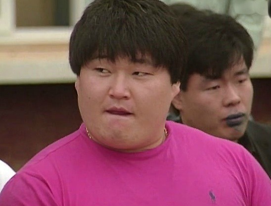 강호동 씨름 고등학교 고딩 표정 무서운 눈빛 천하장사