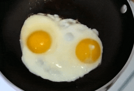 말하는 계란 달걀  후라이 수다쟁이 얼굴 모양