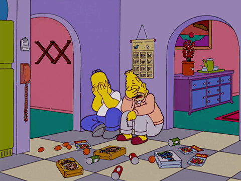 심슨 눈물 슬픔 멘붕 좌절 흑흑 운다 괴로운 안타까운