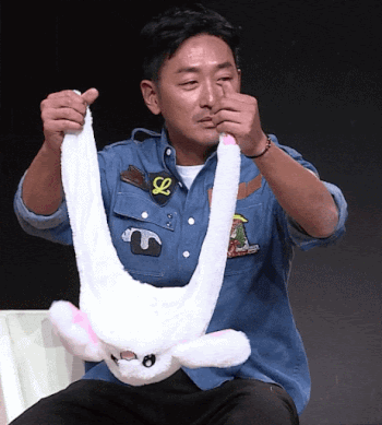 하정우 토끼 모자 꺼꾸로 통닭