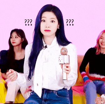 물음표 왜 의문 뭐냐 어쩌라고 뭘 궁금 뜬금 예쁜 여자 트와이스