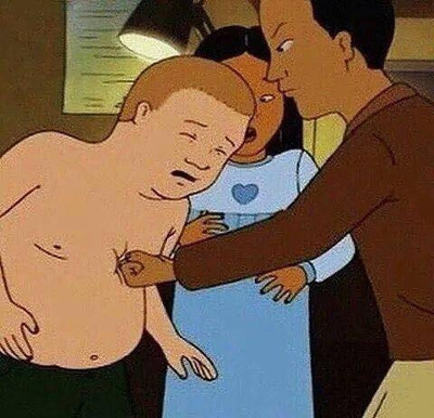 명치 명존쎄 주먹 폭력 킹오브더힐 바비